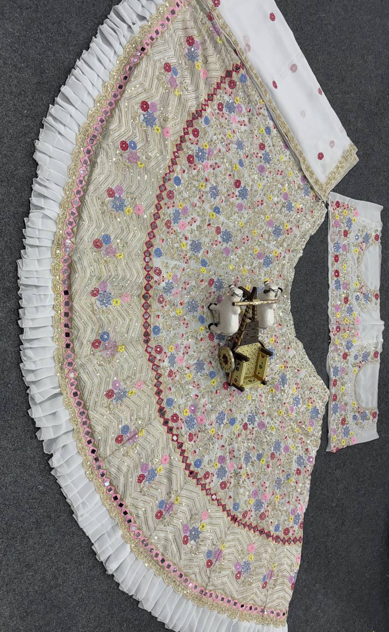 “Ivory Petal Symphony Lehenga”