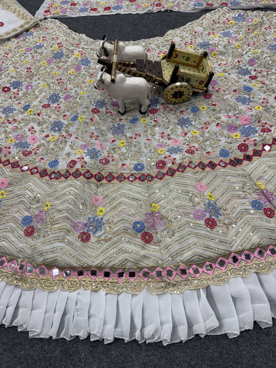 “Ivory Petal Symphony Lehenga”