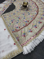 “Ivory Petal Symphony Lehenga”