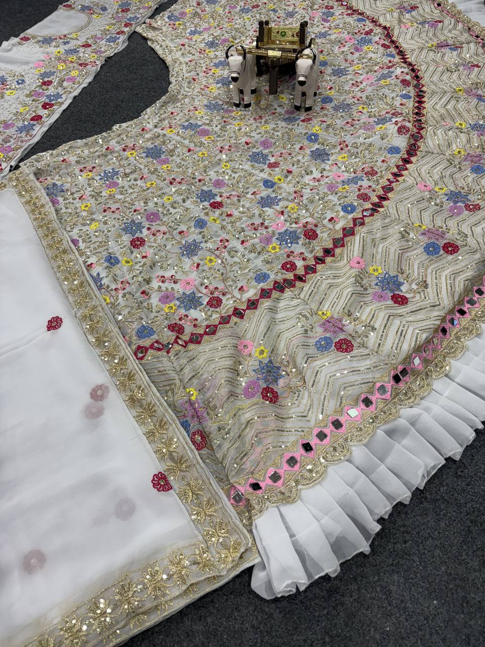 “Ivory Petal Symphony Lehenga”