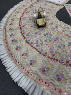 “Ivory Petal Symphony Lehenga”