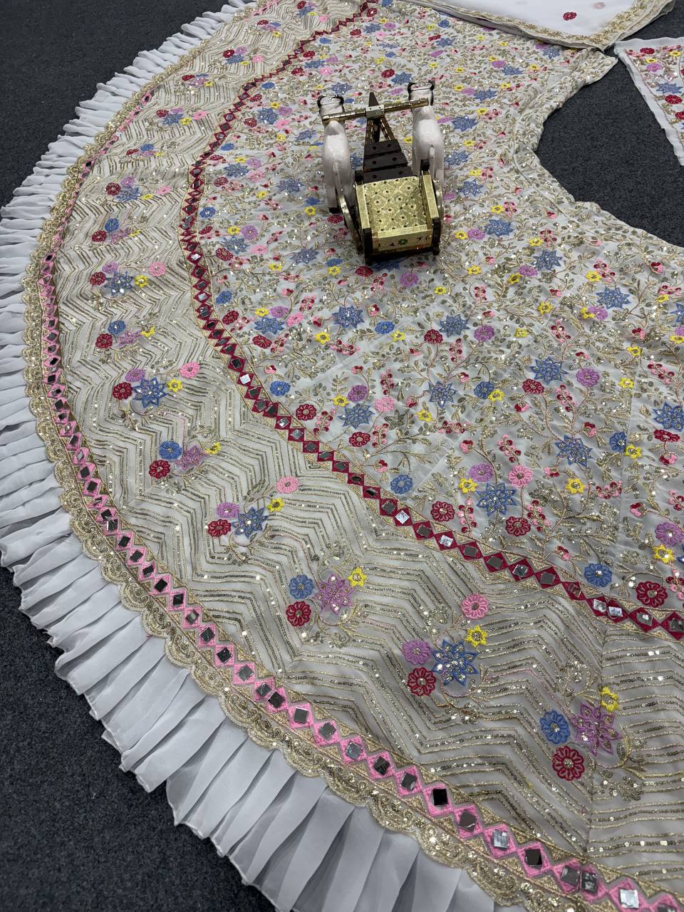 “Ivory Petal Symphony Lehenga”