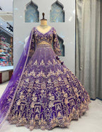 Premium Soft Net Lehenga Choli with Sequins & Embroidery Work