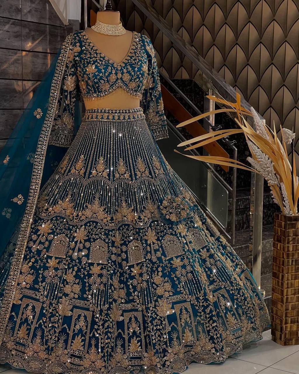 Blue colour Soft Net Lehenga Choli with Coding Sequins & Dupatta – Glamorous Ethnic Ensemble