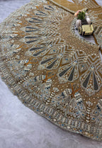 Regal Peacock Heritage Embroidered Lehenga Choli