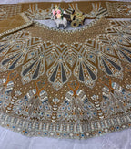 Regal Peacock Heritage Embroidered Lehenga Choli