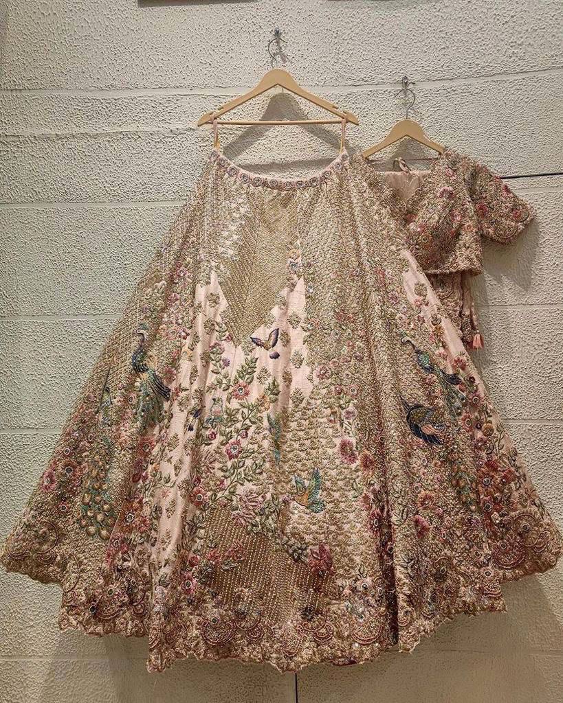 Pastel Garden Embroidered Net Lehenga Choli