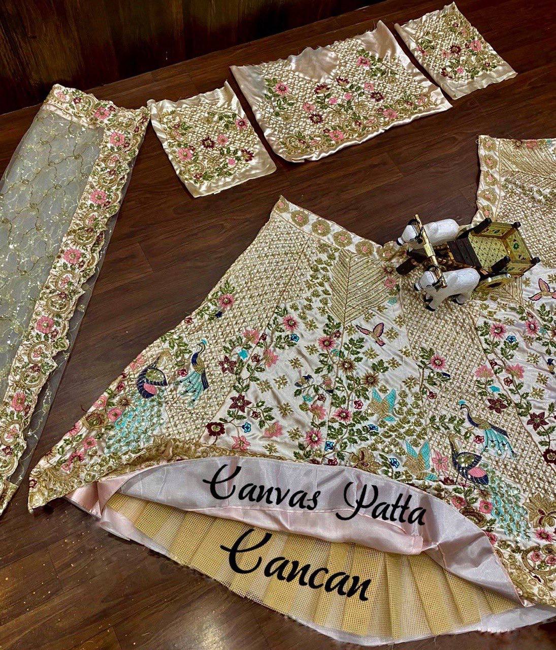 Pastel Garden Embroidered Net Lehenga Choli