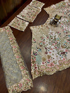 Pastel Garden Embroidered Net Lehenga Choli
