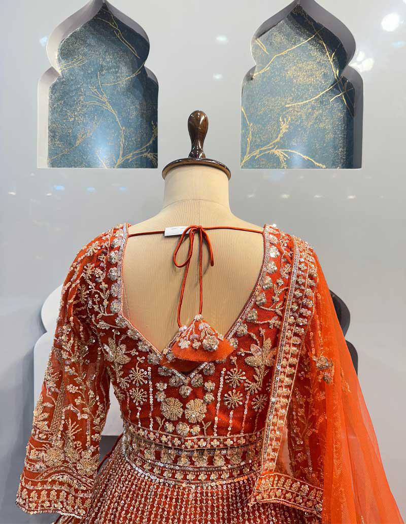 Traditional Soft Net Lehenga Choli with Sequins Work and Dupatta