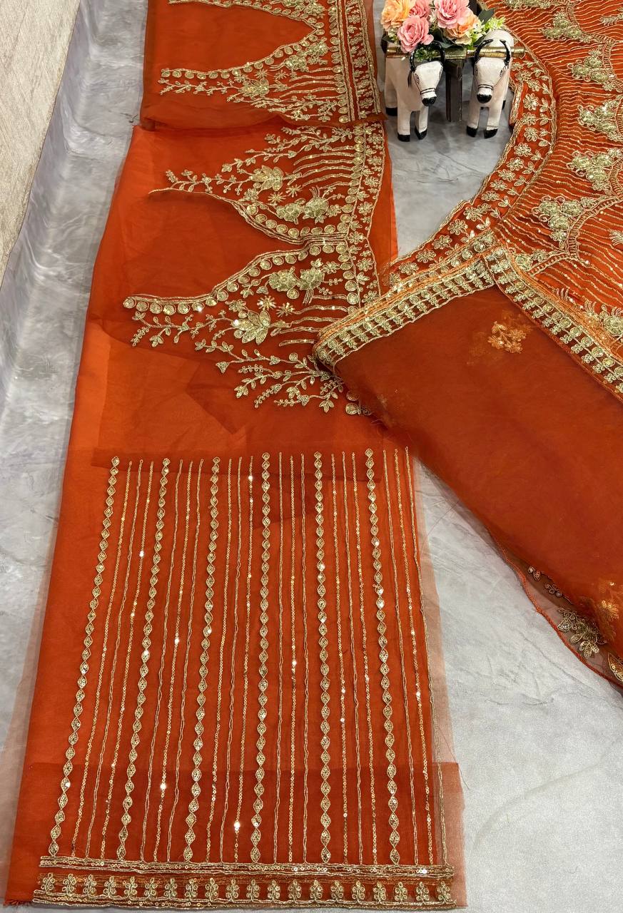 Traditional Soft Net Lehenga Choli with Sequins Work and Dupatta