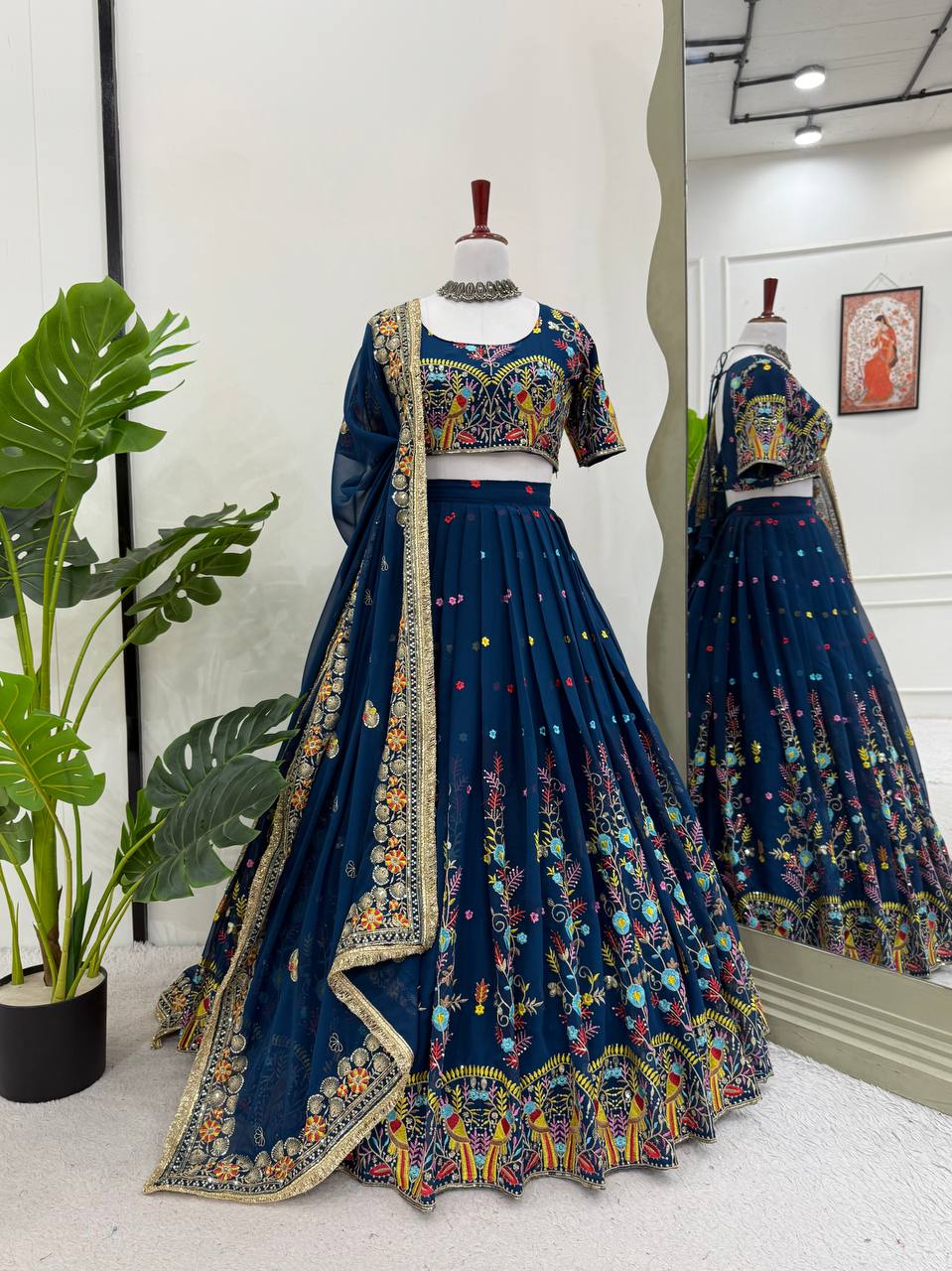 Faux Georgette Lehenga Choli Set