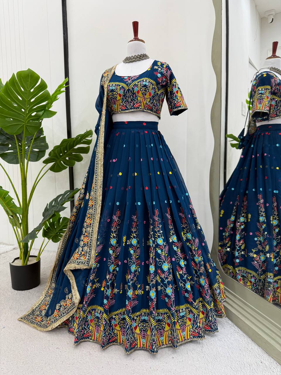 Faux Georgette Lehenga Choli Set