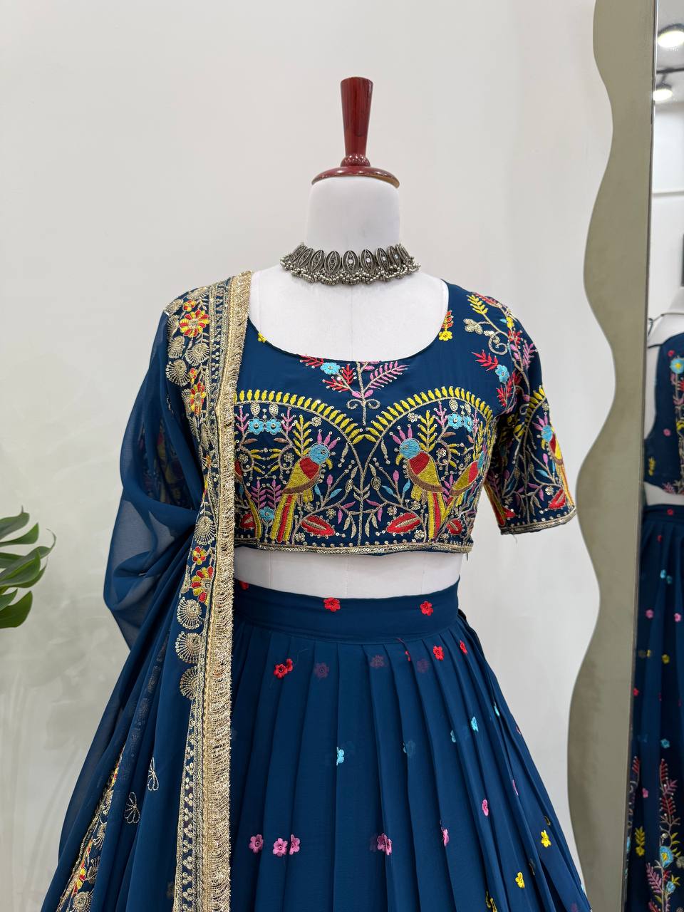 Faux Georgette Lehenga Choli Set