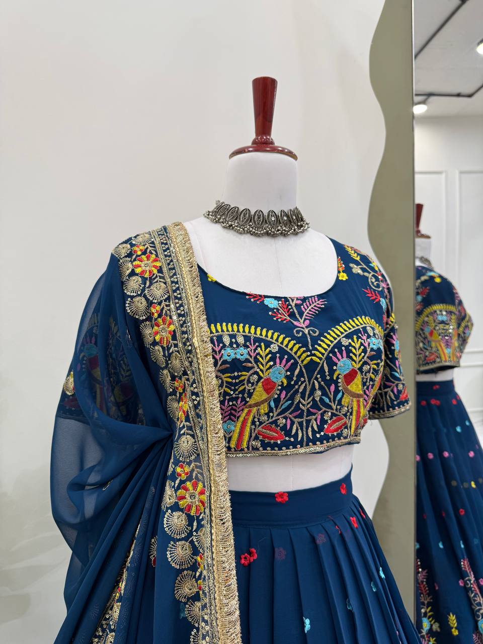 Faux Georgette Lehenga Choli Set