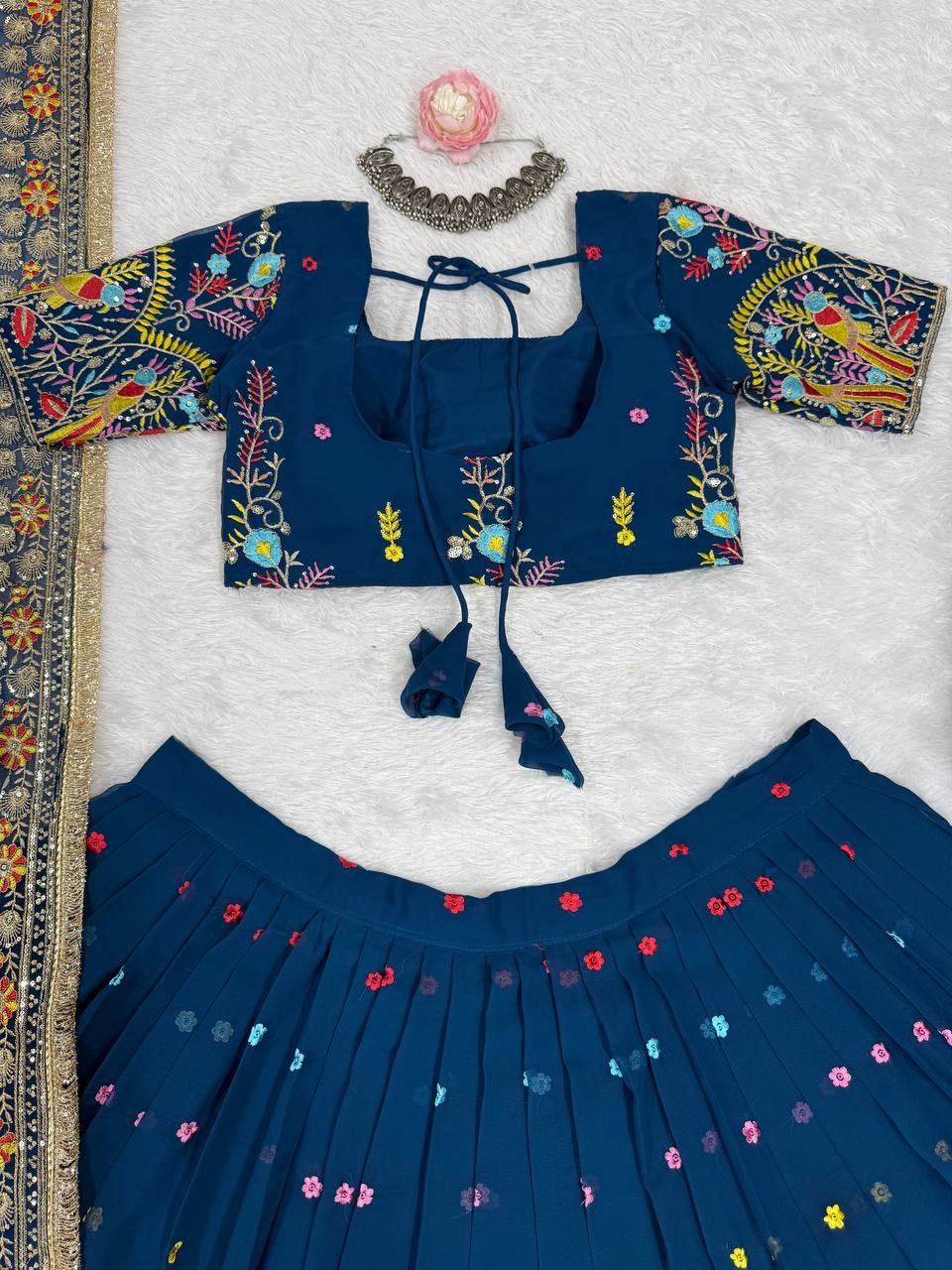 Faux Georgette Lehenga Choli Set