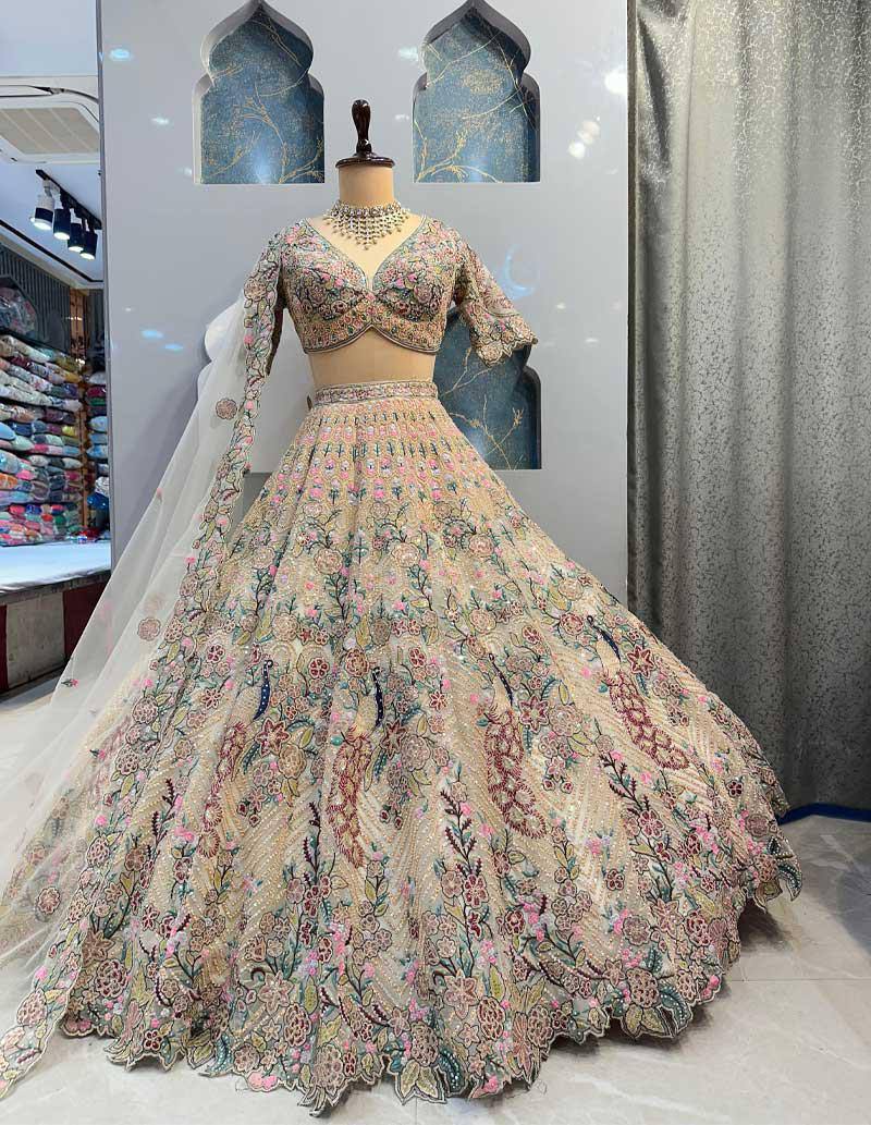 Women's Twinkle Silk Lehenga Choli - Sequins and Embroidery Work