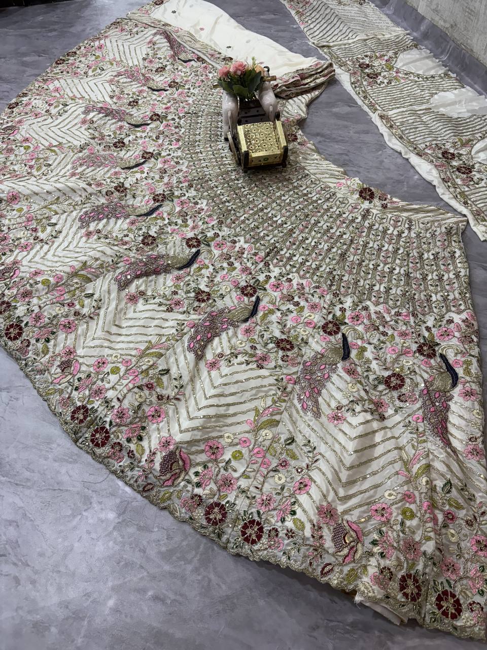Women's Twinkle Silk Lehenga Choli - Sequins and Embroidery Work