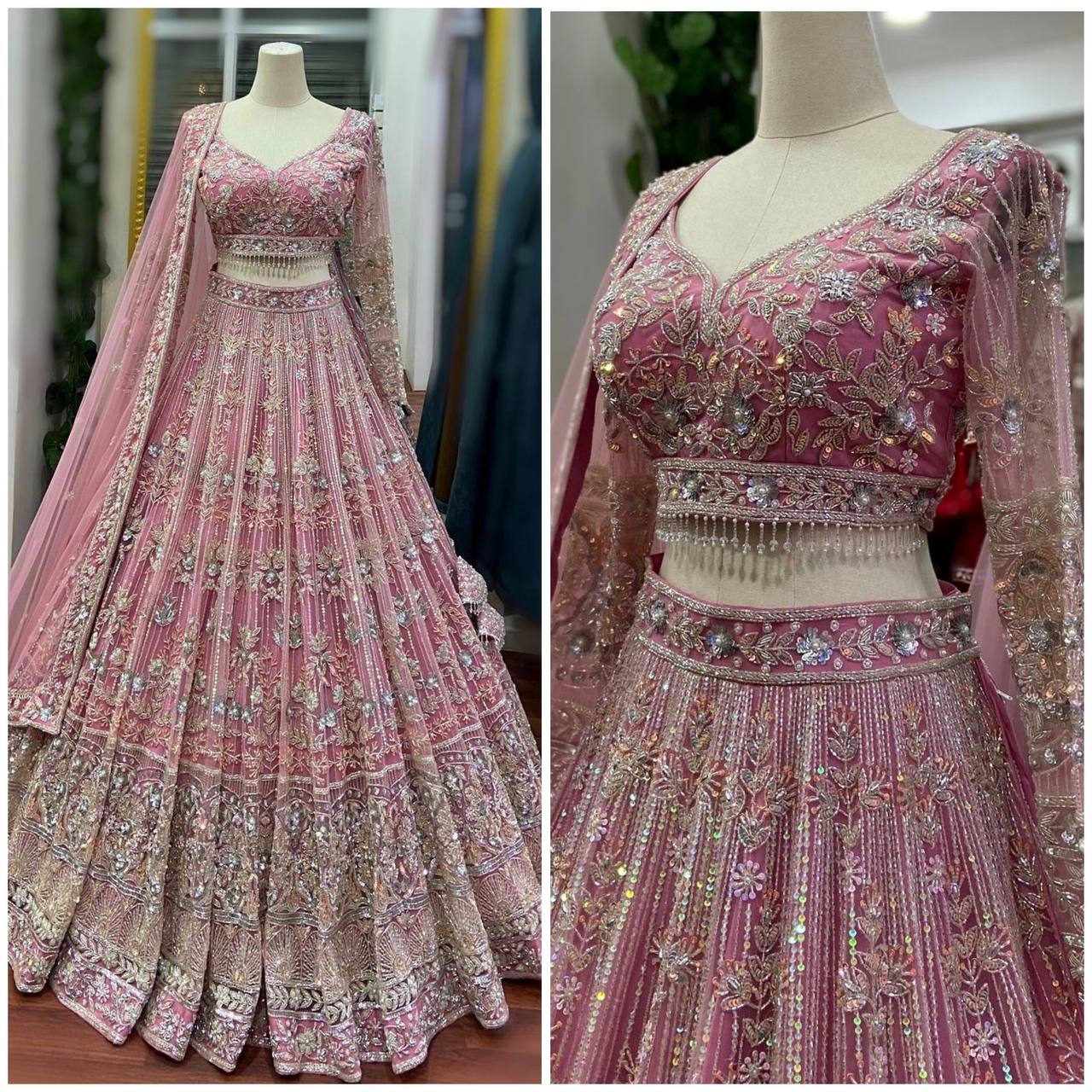 Trending Lehenga with  Embroidery Sequins Work With Cancan & Canvas Patta work and designer blouse perfect fit for you