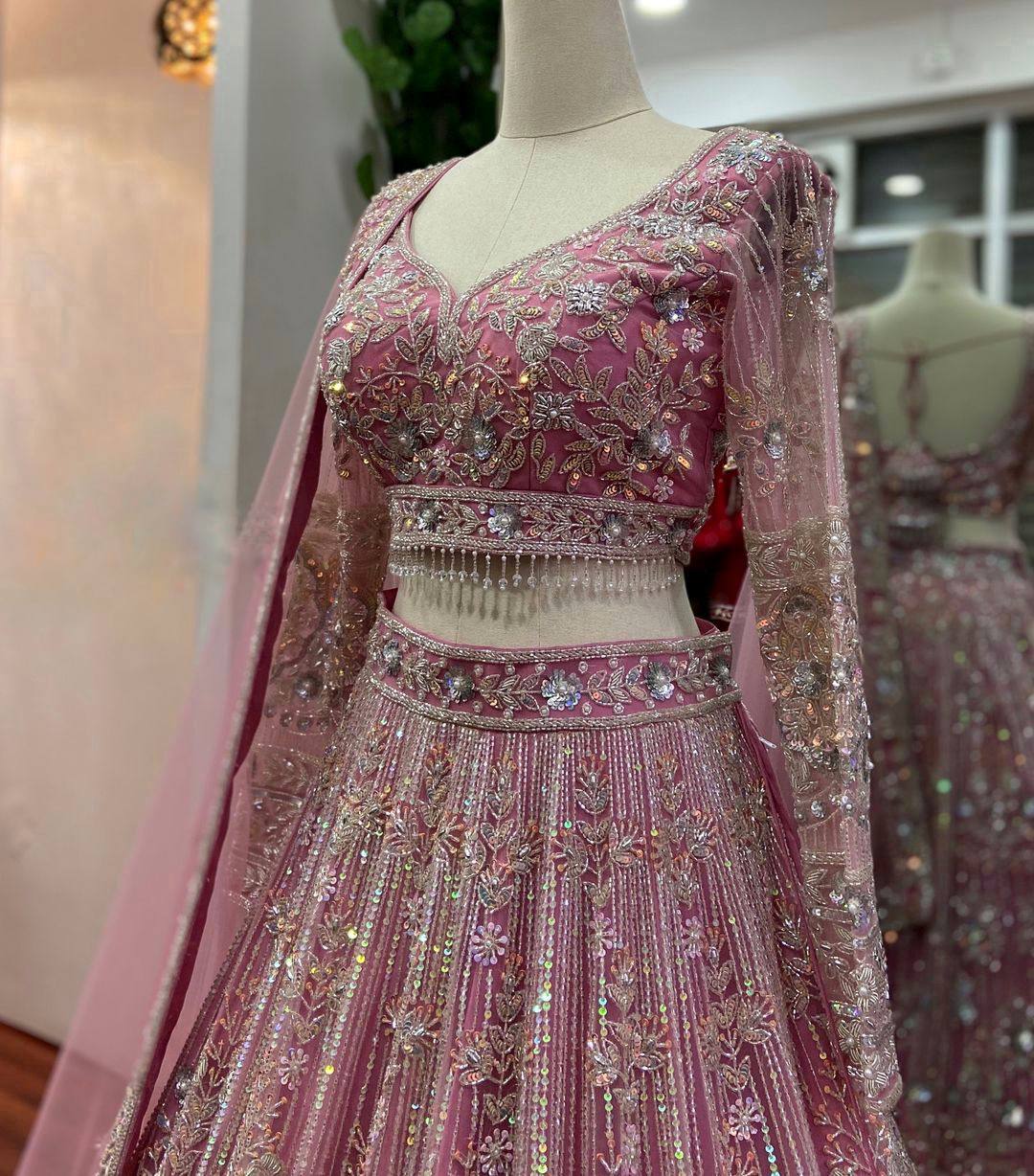 Trending Lehenga with  Embroidery Sequins Work With Cancan & Canvas Patta work and designer blouse perfect fit for you