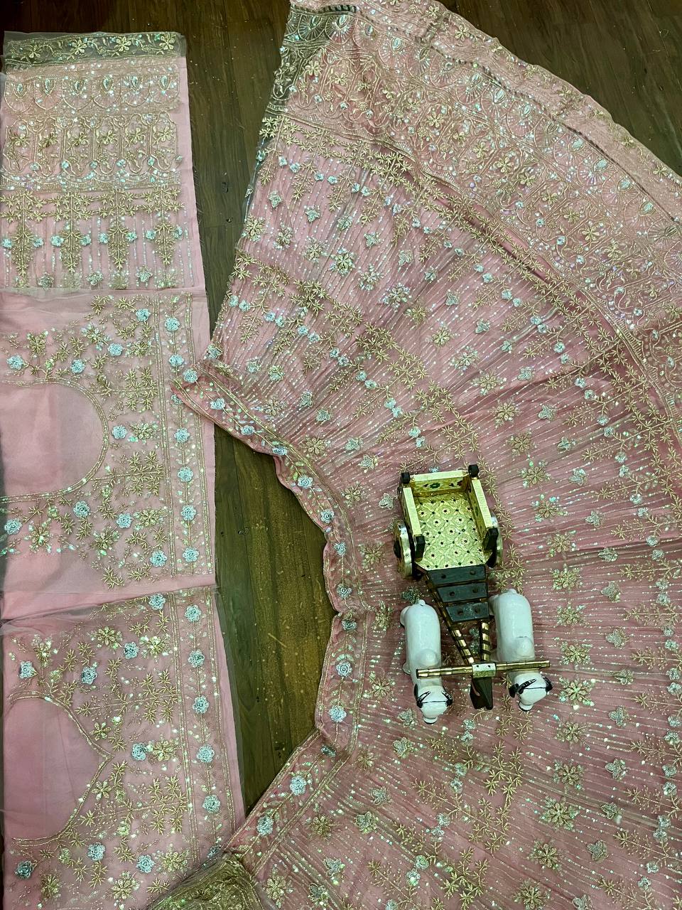 Trending Lehenga with  Embroidery Sequins Work With Cancan & Canvas Patta work and designer blouse perfect fit for you