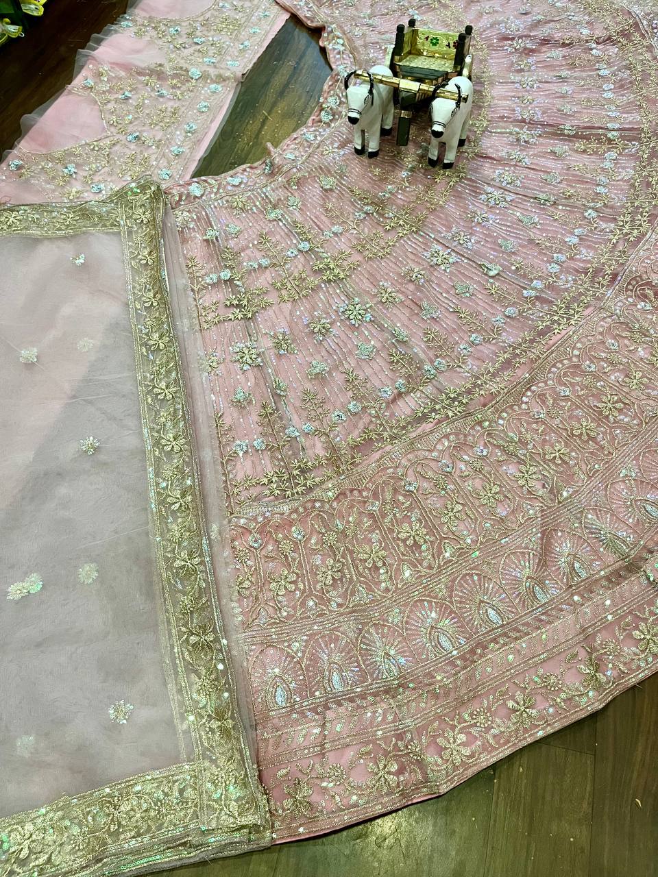 Trending Lehenga with  Embroidery Sequins Work With Cancan & Canvas Patta work and designer blouse perfect fit for you