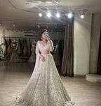 Ivory Grace Sequins & Thread Embroidered Lehenga Choli