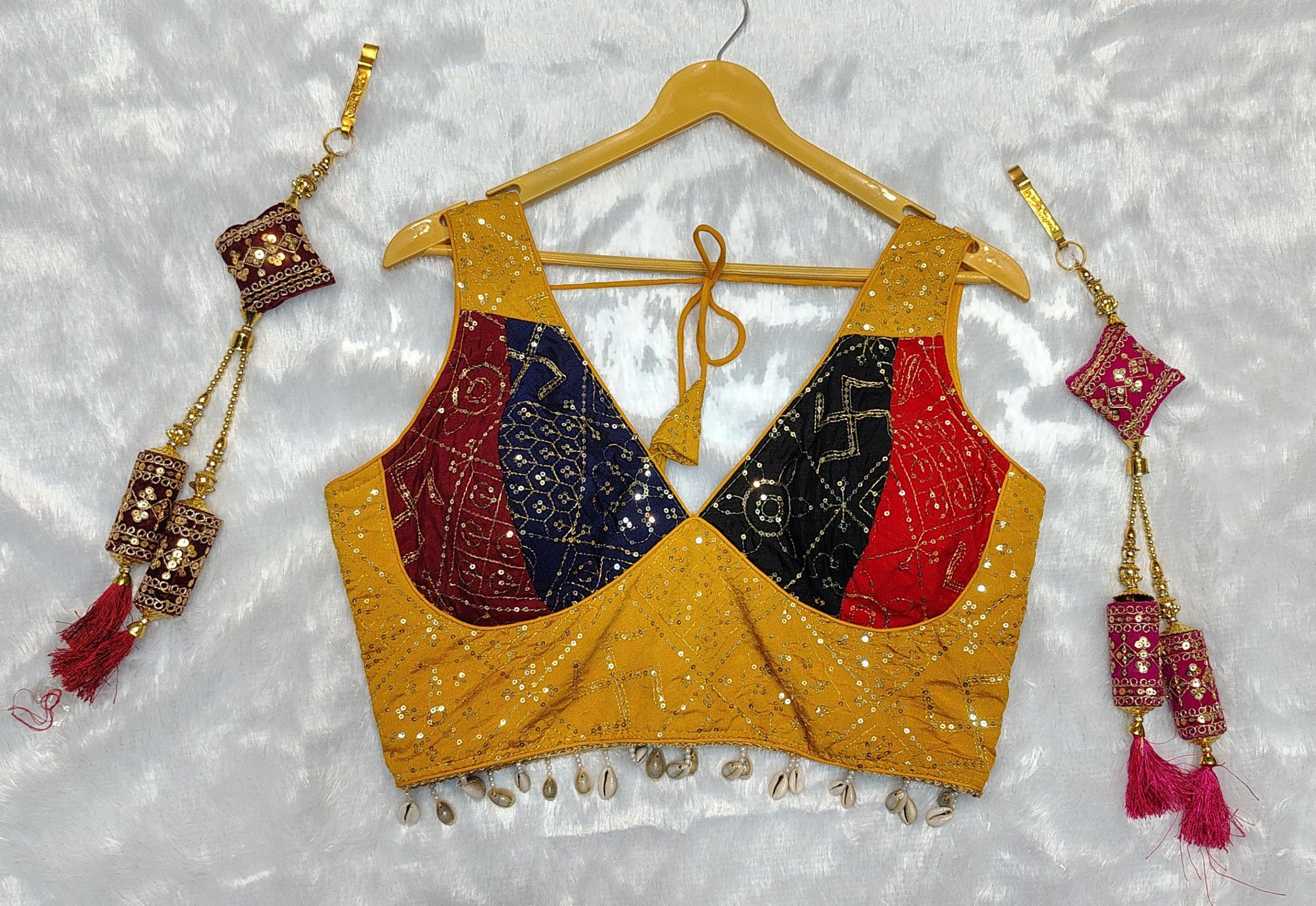✨ "Navratri Special Sequins & Kodi Lace Lehenga Choli (Stitched) | 6-7 Meter Flair | Garba Dance Wear 👑"