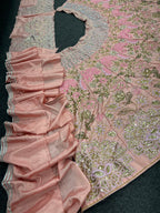 Blush Pink Floral Sequin Embroidered Lehenga Choli