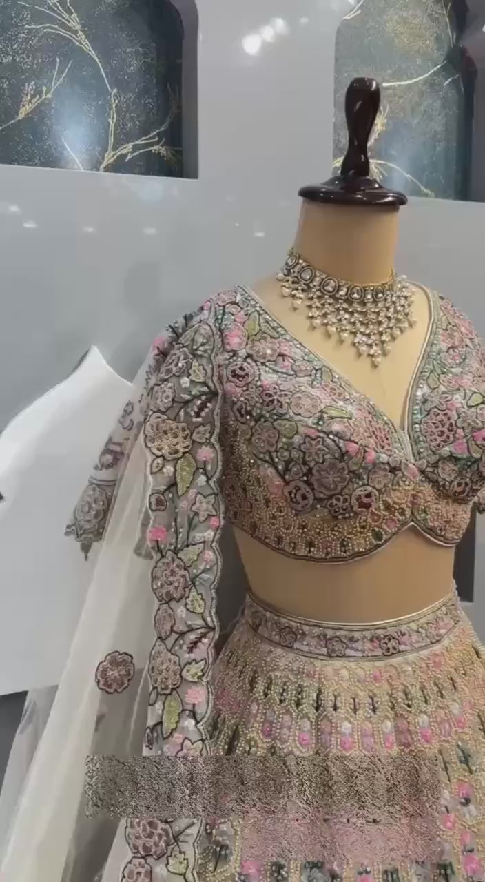 Women's Twinkle Silk Lehenga Choli - Sequins and Embroidery Work