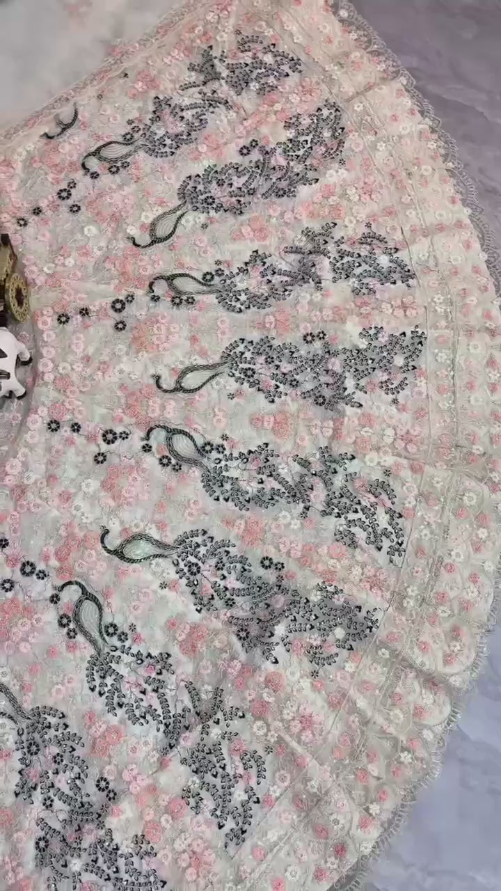 Soft Butterfly Net Lehenga with Coding Sequins Work – Wedding & Party Wear |