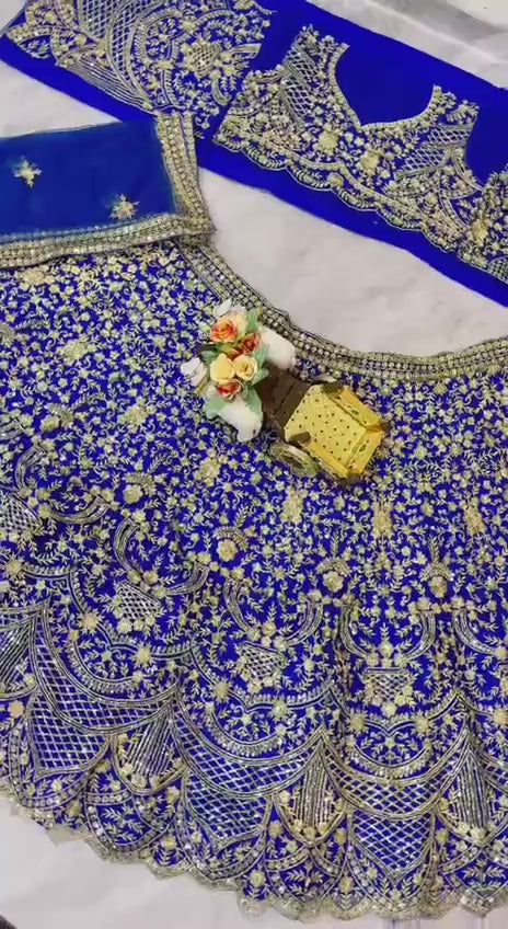 Women's Twinkle Silk Lehenga Choli - Sequins & Embroidery Work