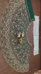 Emerald Royal Garden Embroidered Lehenga Choli