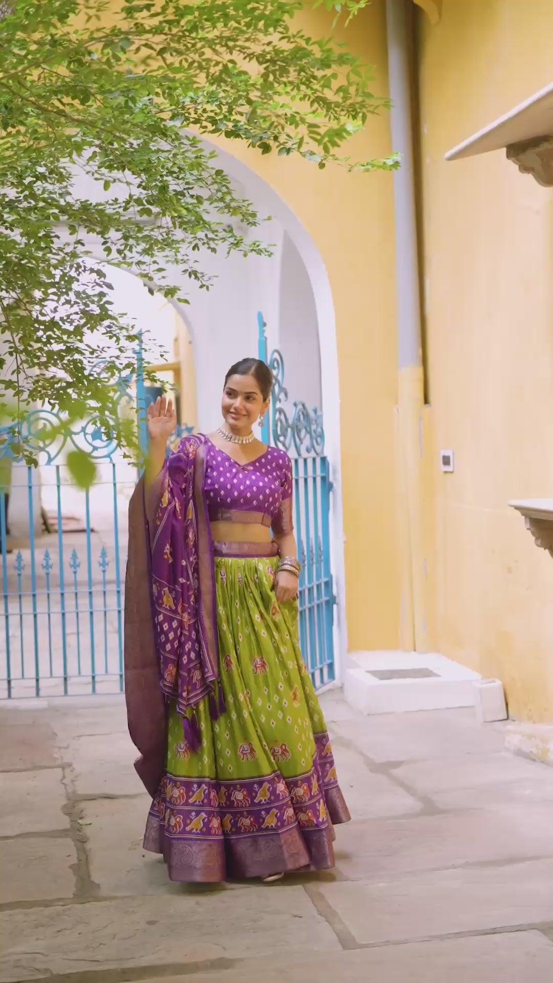 ✨ Heavy Lichi Jacquard Lehenga Choli with Dupatta (Stitched, Upto Size 44) | Bridal Party Wear ✨
